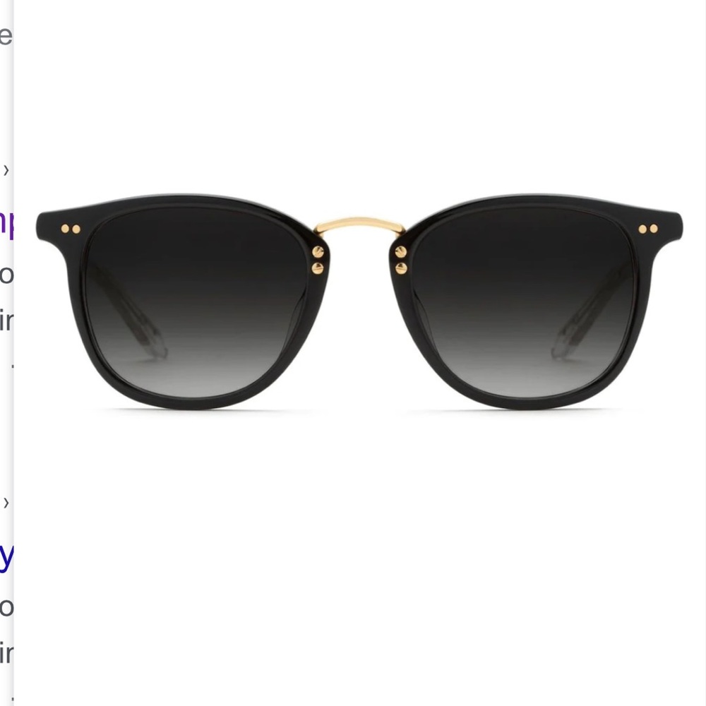 KREWE sunglasses: Franklin style black and crystal 24K